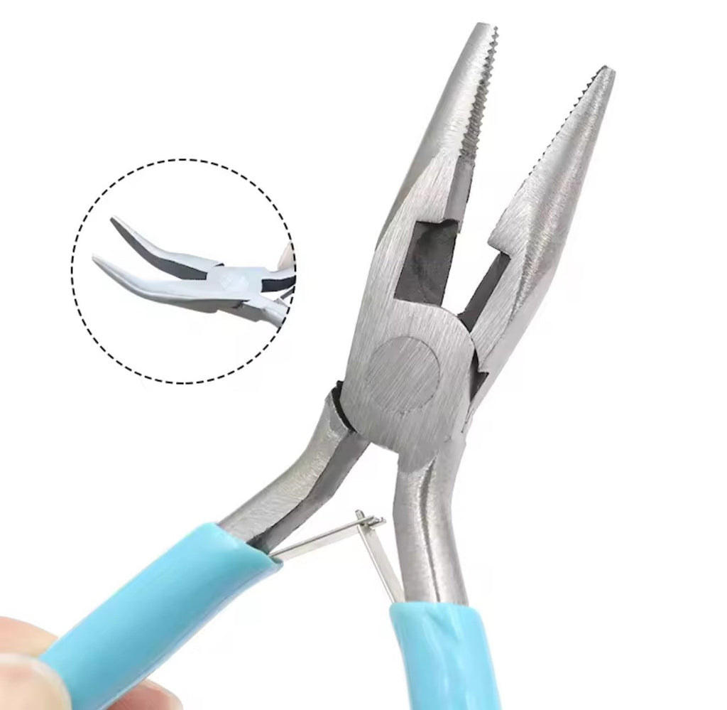 3-Piece Jewelry Pliers Set – Round Nose, Chain Nose & Diagonal Cutter for Beading & Wire Work