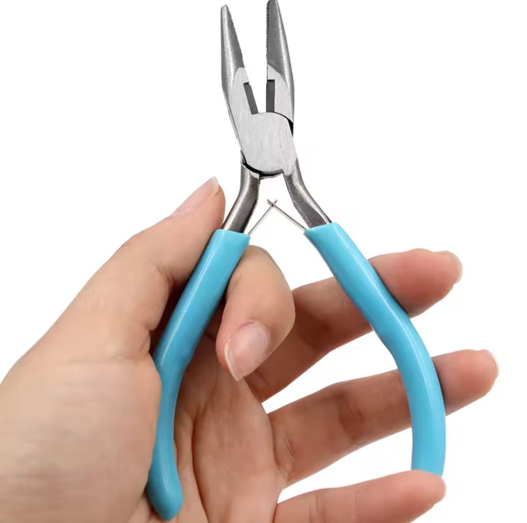 3-Piece Jewelry Pliers Set – Round Nose, Chain Nose & Diagonal Cutter for Beading & Wire Work